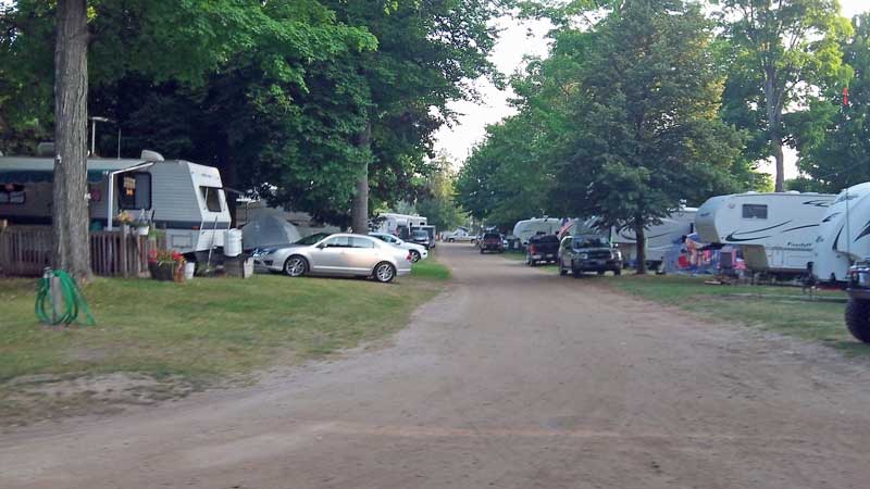 the modern campsites at john gurney park